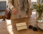 Small Leather Purse, Stone