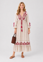 Alicia Viscose Midaxi Dress, Petal