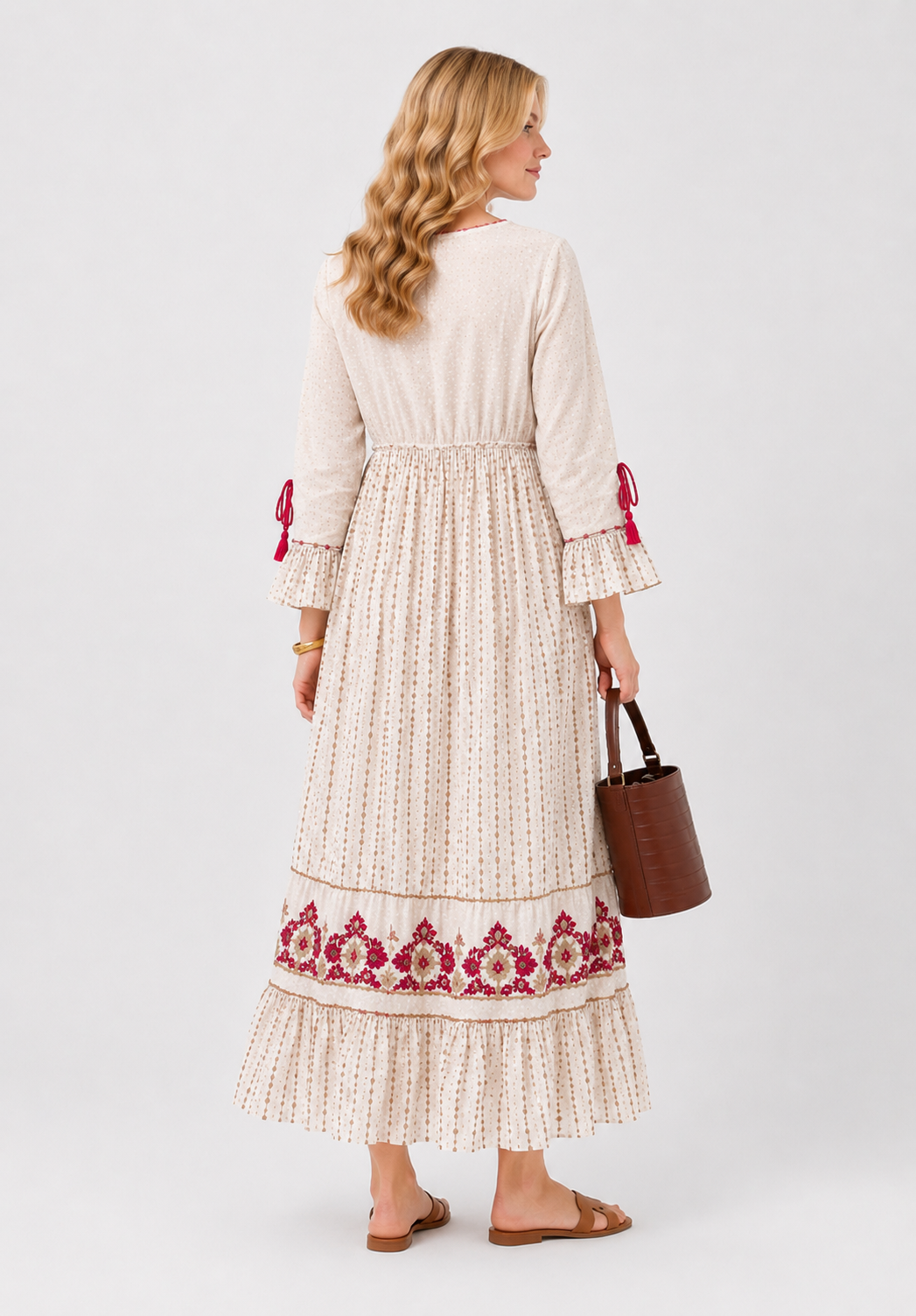 Alicia Viscose Midaxi Dress, Petal