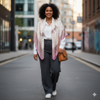 Blossom Design Scarf, Pink