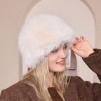 Carol Fluffy Hat, White