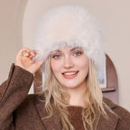 Carol Fluffy Hat, White