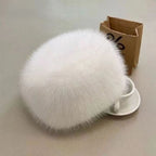 Carol Fluffy Hat, White