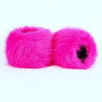 Faux Fur Wrist Cuffs, Fuchsia