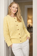 Fleur Cardigan, Soft Yellow