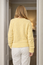 Fleur Cardigan, Soft Yellow