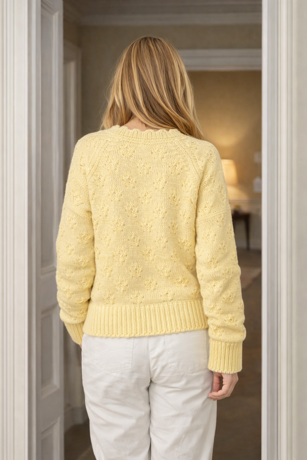 Fleur Cardigan, Soft Yellow