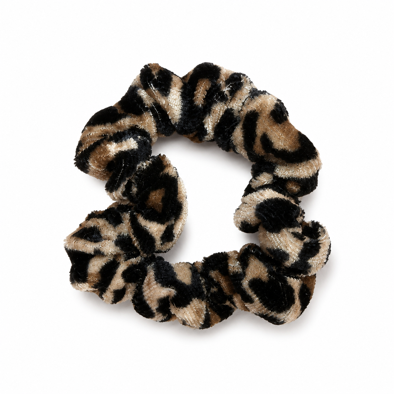 Garcia Velvet Scrunchie, Animal Print