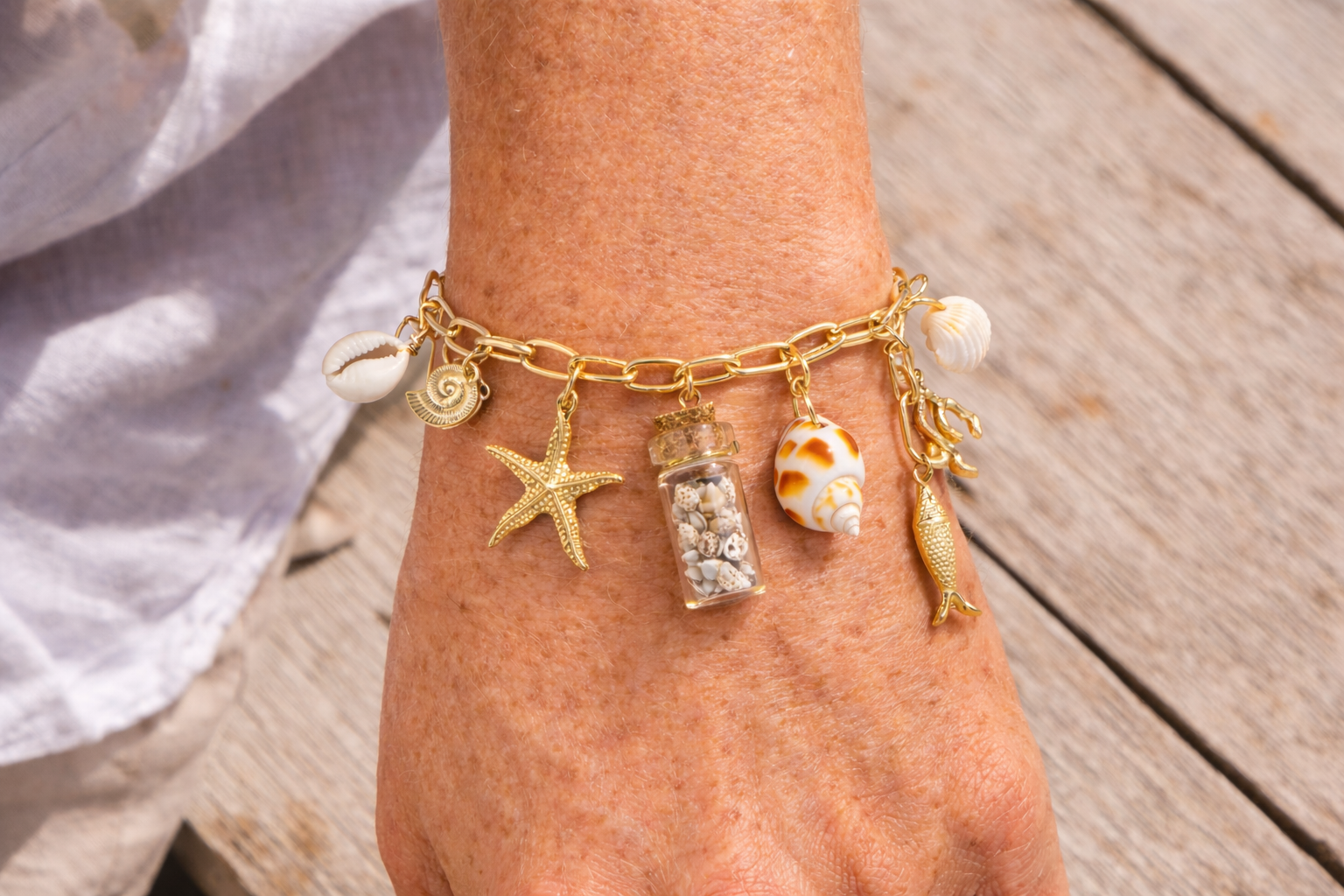 Kailani Bracelet, Ocean Charms