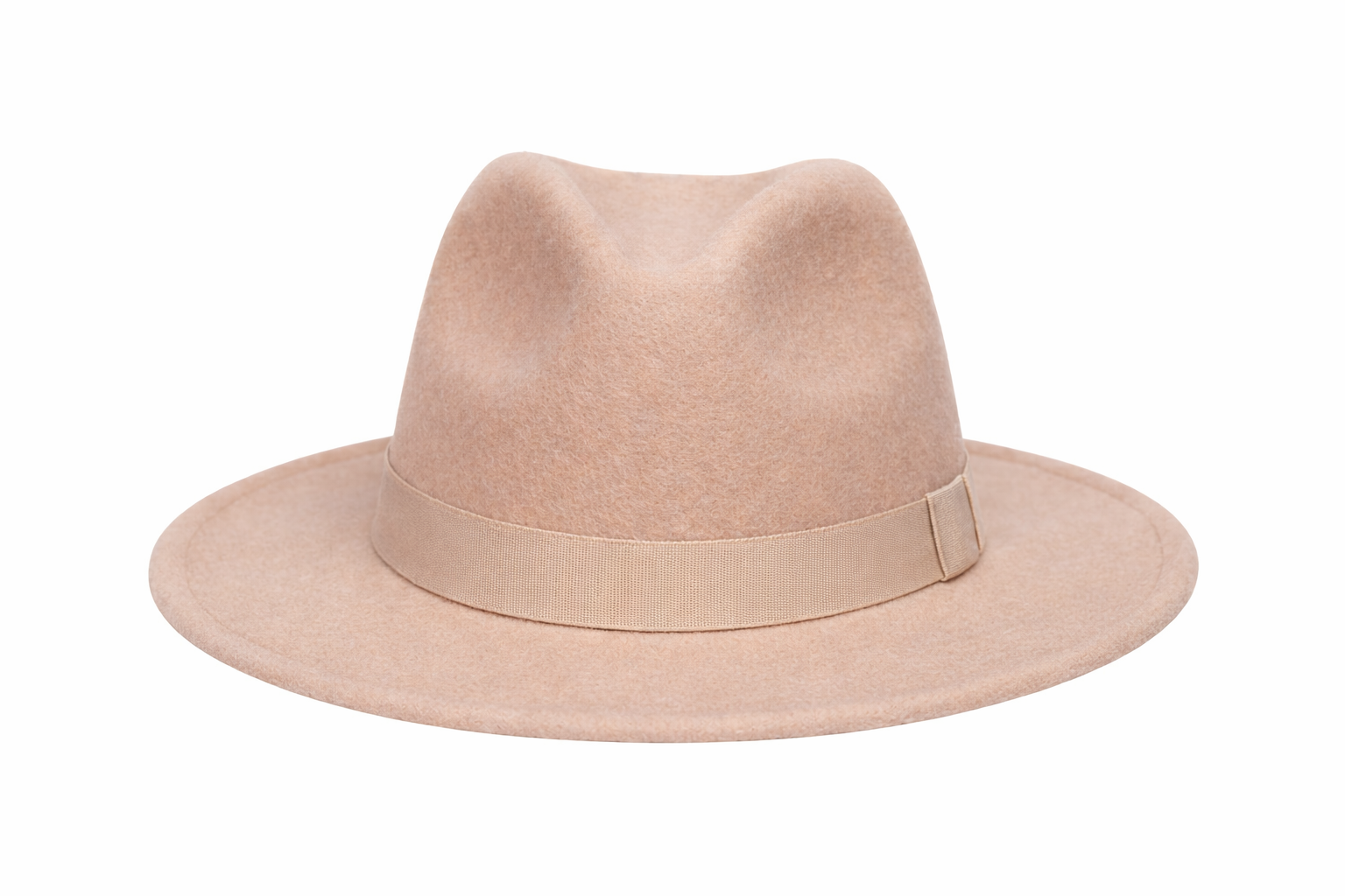 Kelby Fedora Hat, Soft Blush-Beige