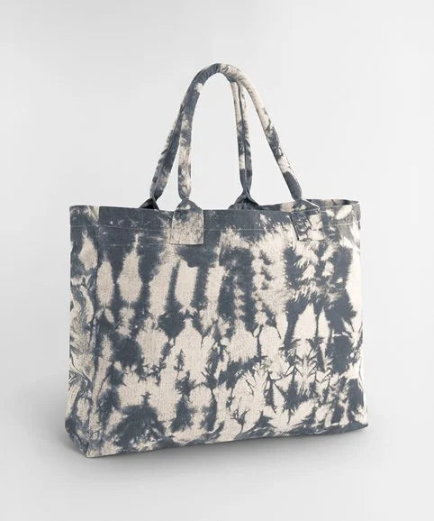 Laura Recycled Shopper, Charcoal Tie-Dye