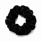 Nero Velvet Scrunchie, Black