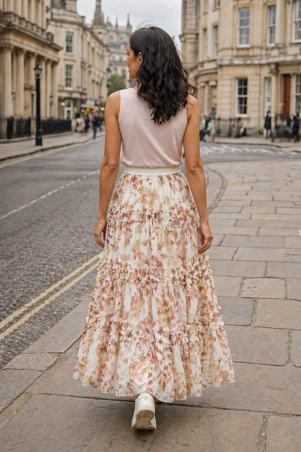 Persephone Skirt, Soft Blush design