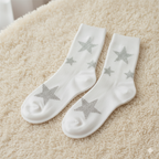 Socks, White with Crystal Stars