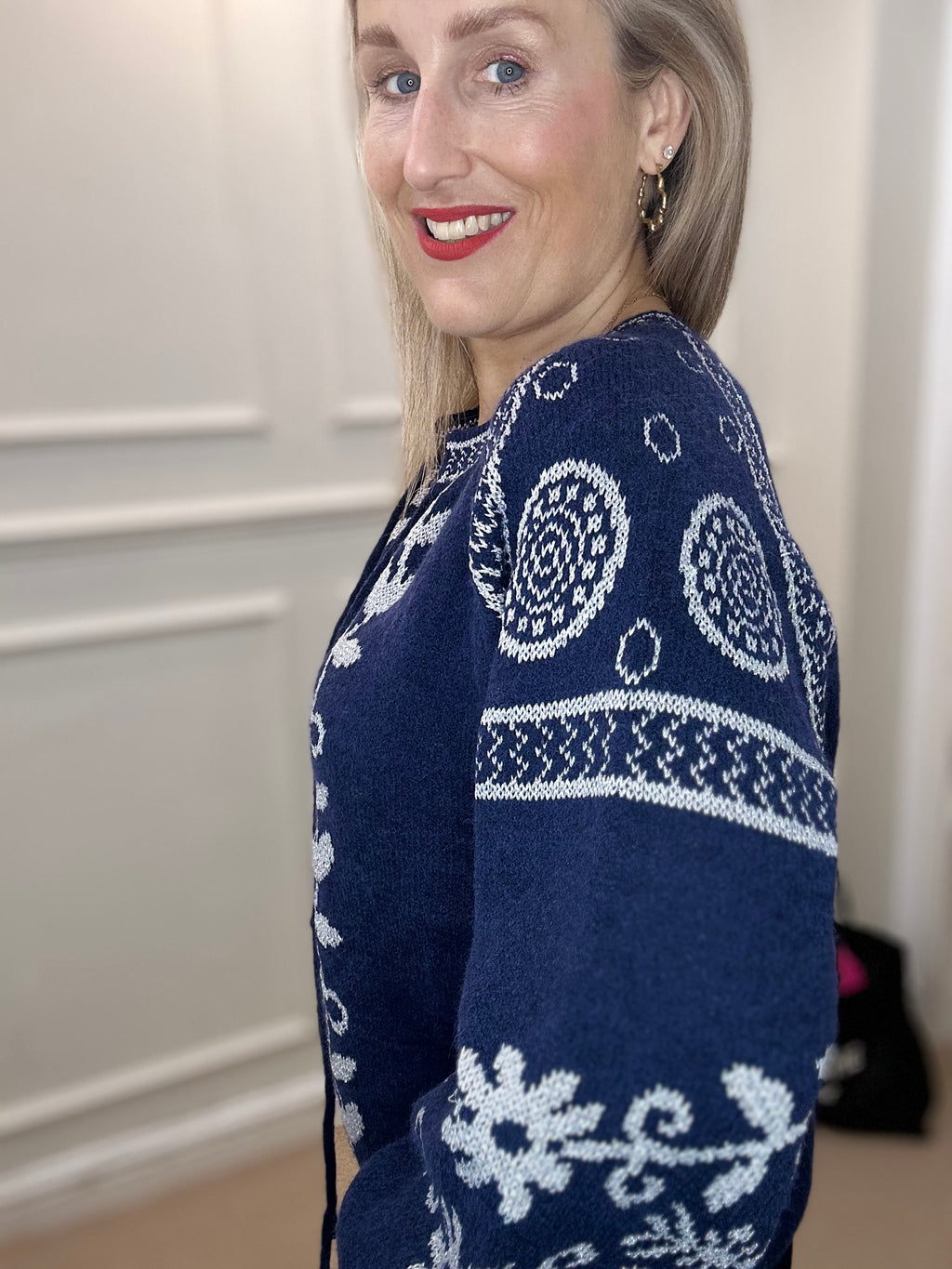 Tinsley Kaftan Jumper, Deep Blue