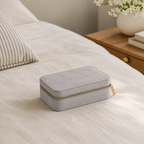 Verity Jewellery Case, Pale Grey