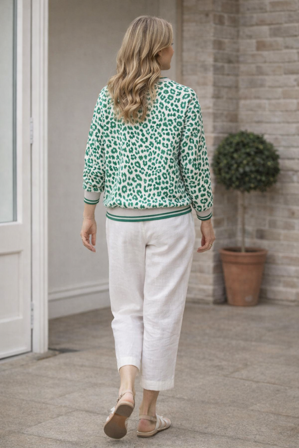 Zeena Top, Green print