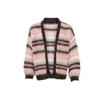 Alana Striped Cardigan, Soft Rose