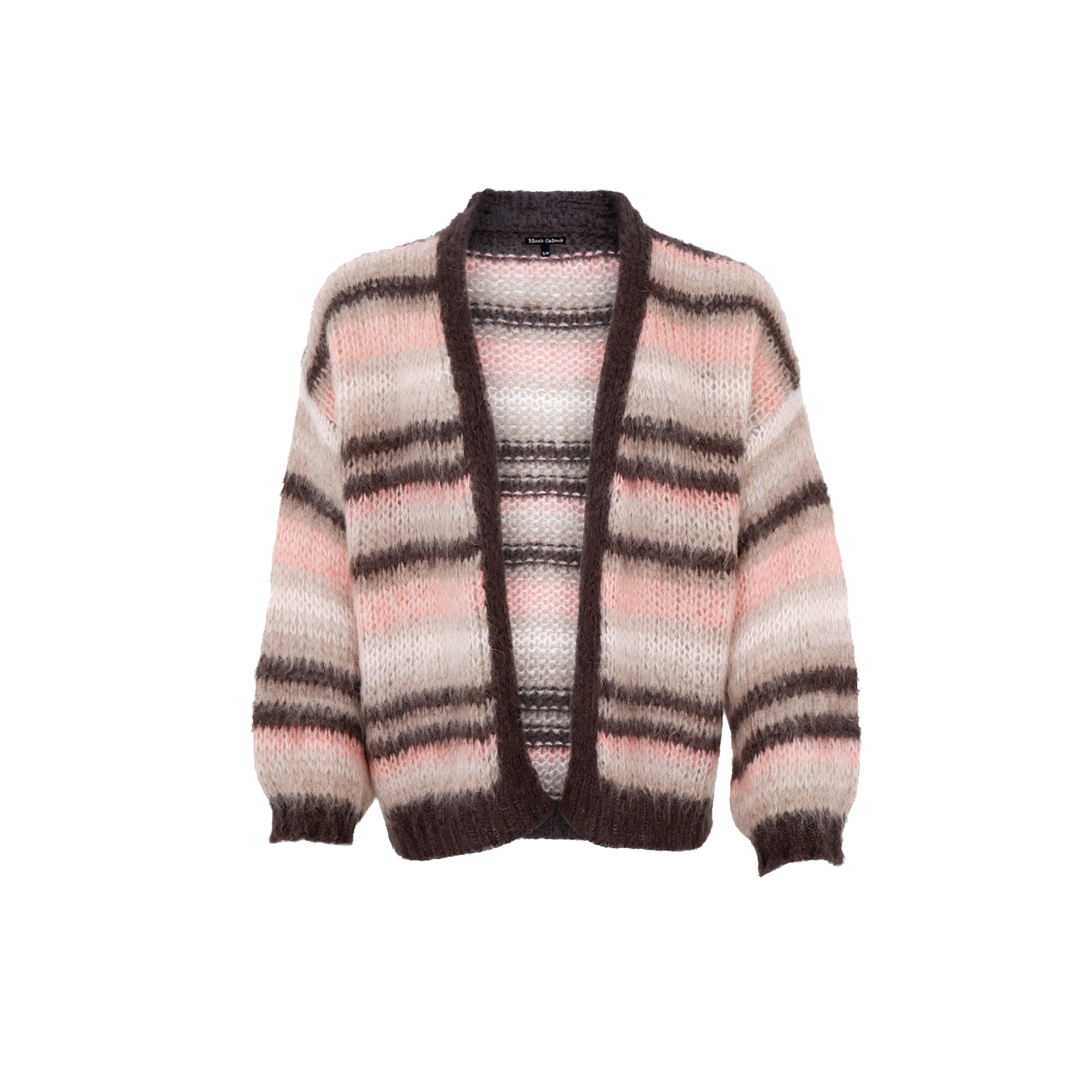 Alana Striped Cardigan, Soft Rose