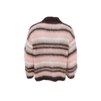 Alana Striped Cardigan, Soft Rose