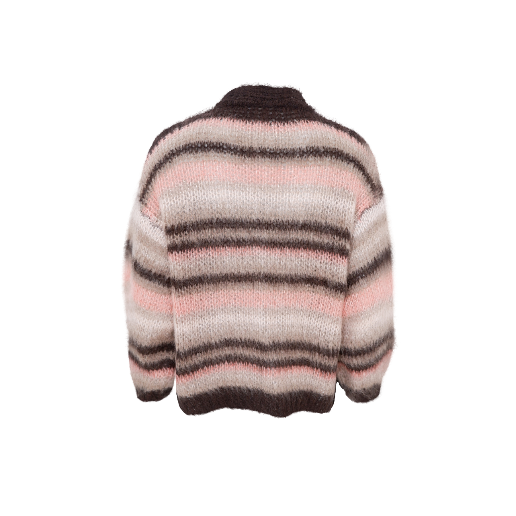 Alana Striped Cardigan, Soft Rose