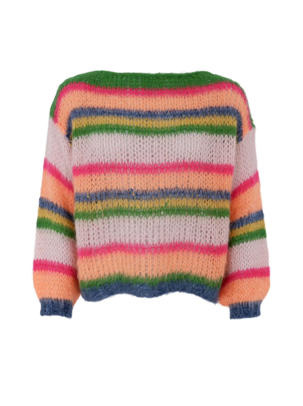 Anna Multi Striped Jumper, Orange Multi