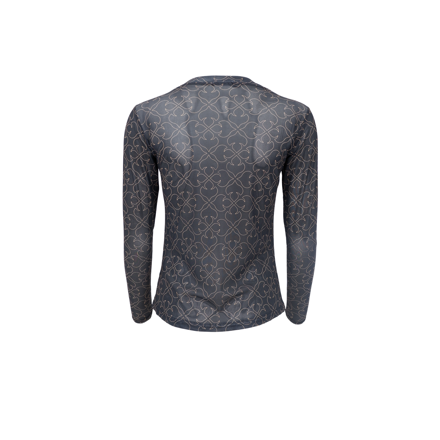 Annie Mesh Blouse, Black Deco