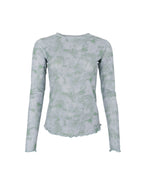 Annie Shimmer Mesh Blouse, Green