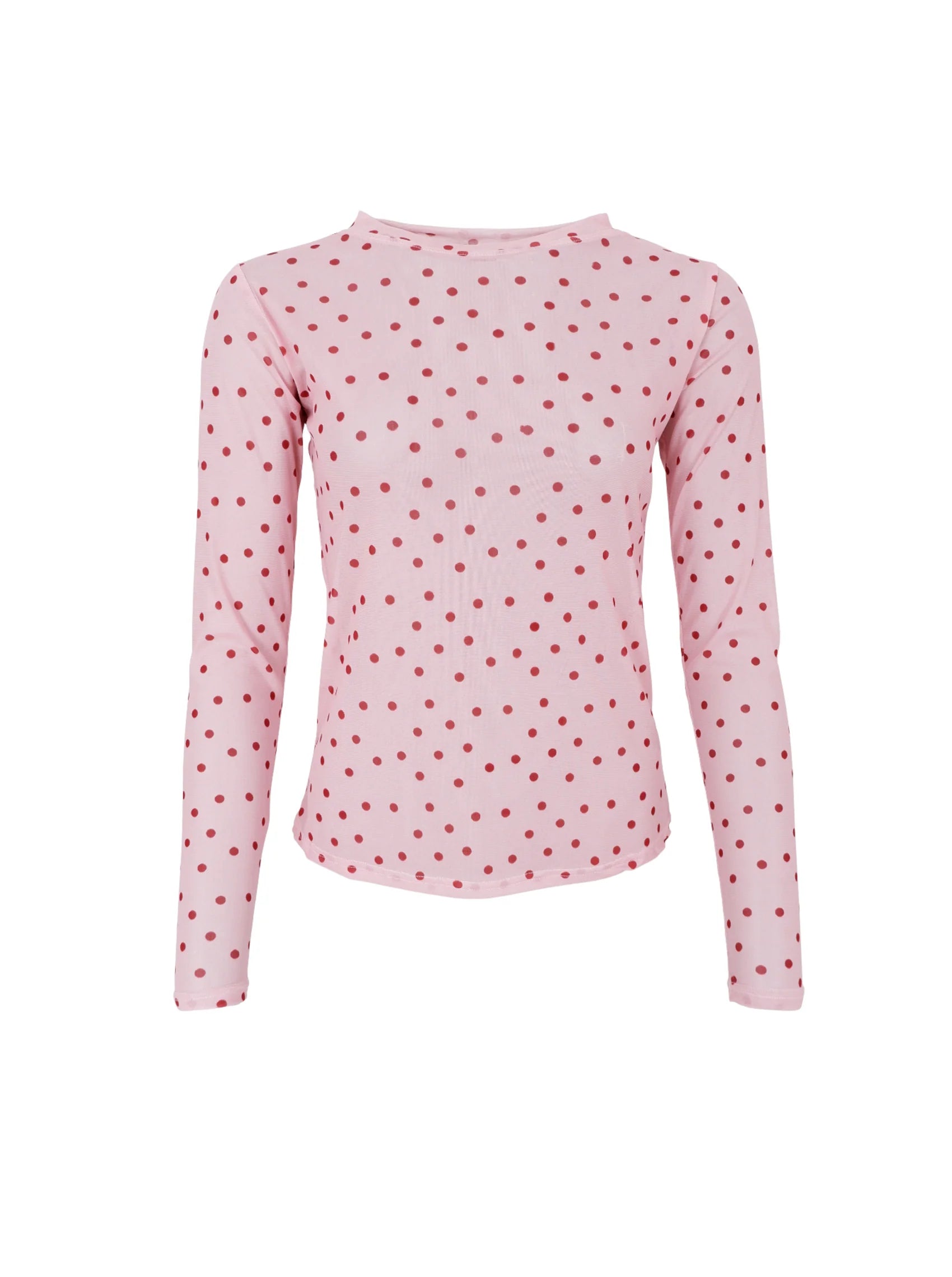 Annie Mesh Blouse, Rose Dot