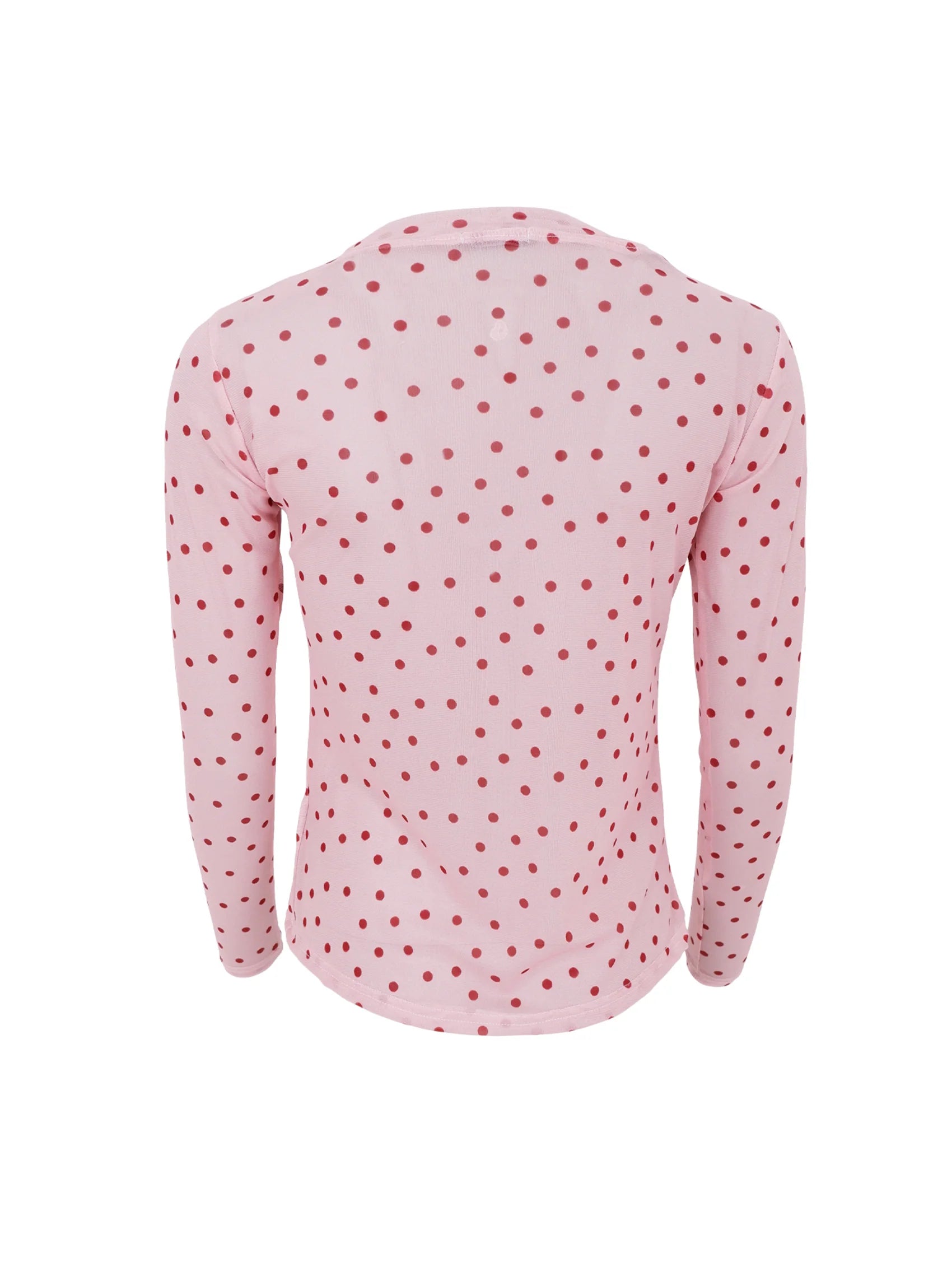 Annie Mesh Blouse, Rose Dot
