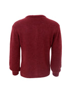 Bella Knit Cardigan, Plum