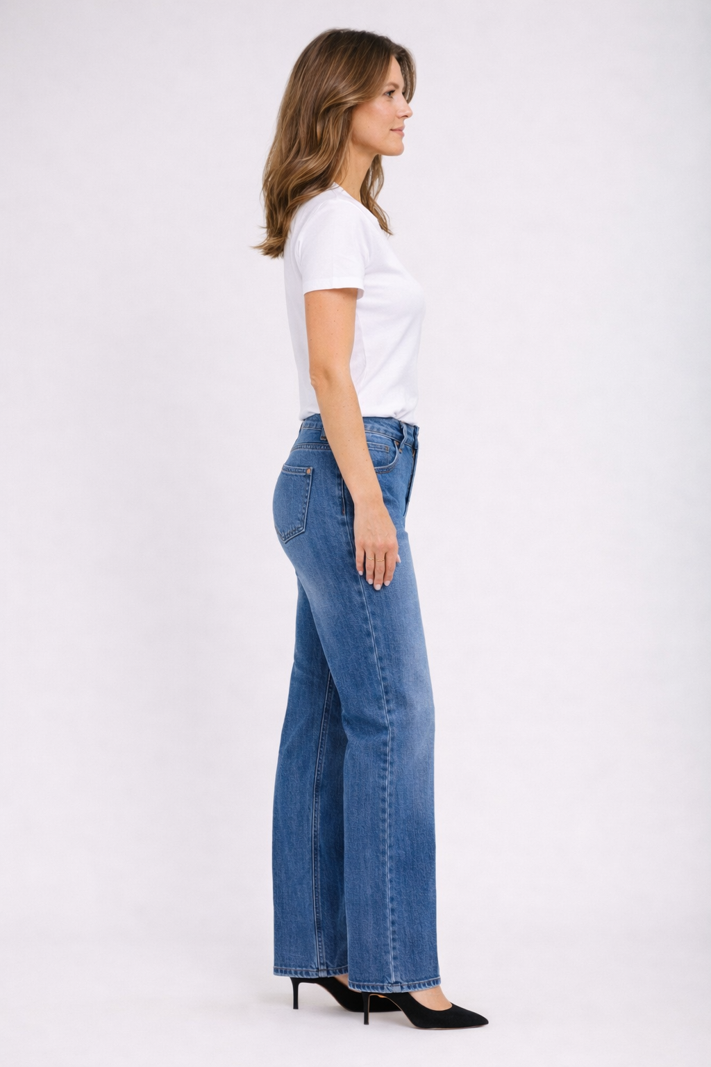 Birch Jean, Mid-Blue Denim