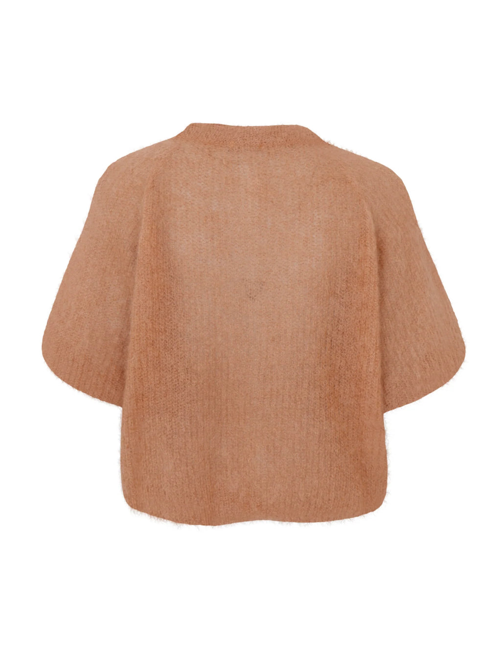 Bjoerk Patent Knit Cardigan, Camel