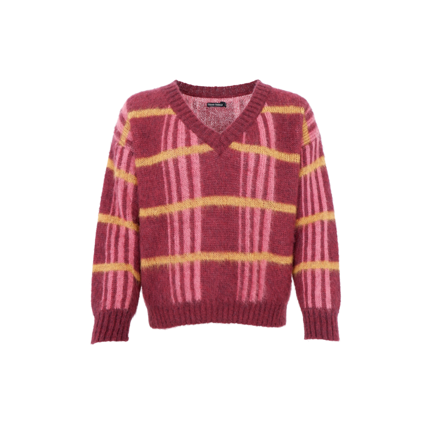 Erna V-Neck Jumper, Burgundy