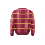 Erna V-Neck Jumper, Burgundy