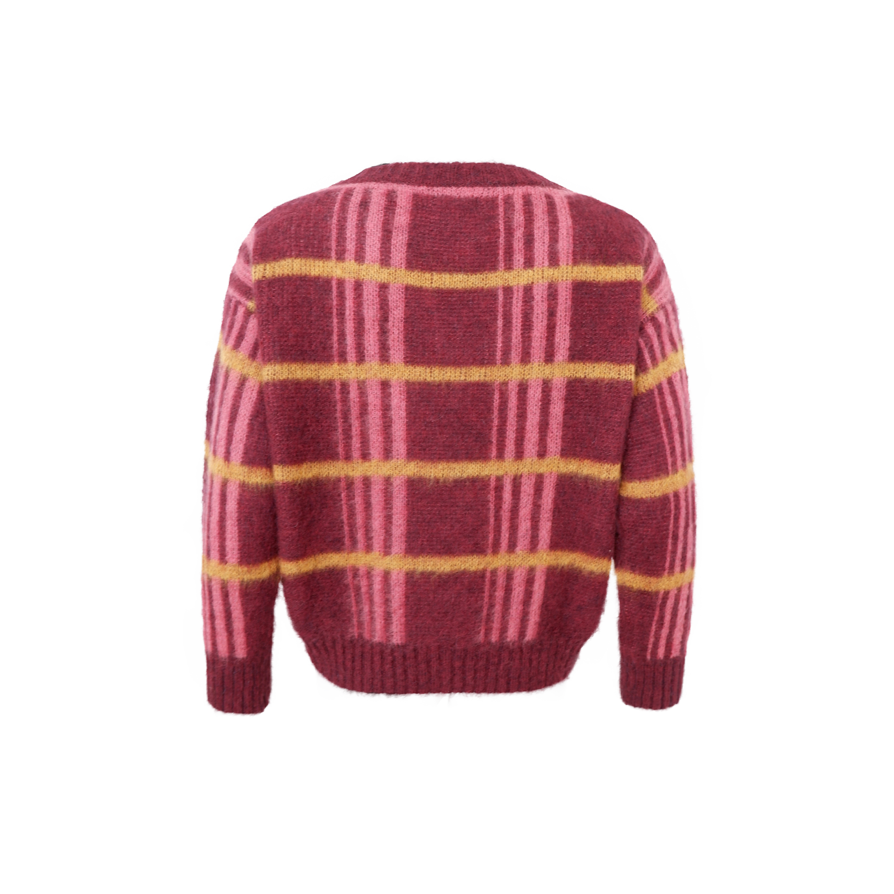 Erna V-Neck Jumper, Burgundy