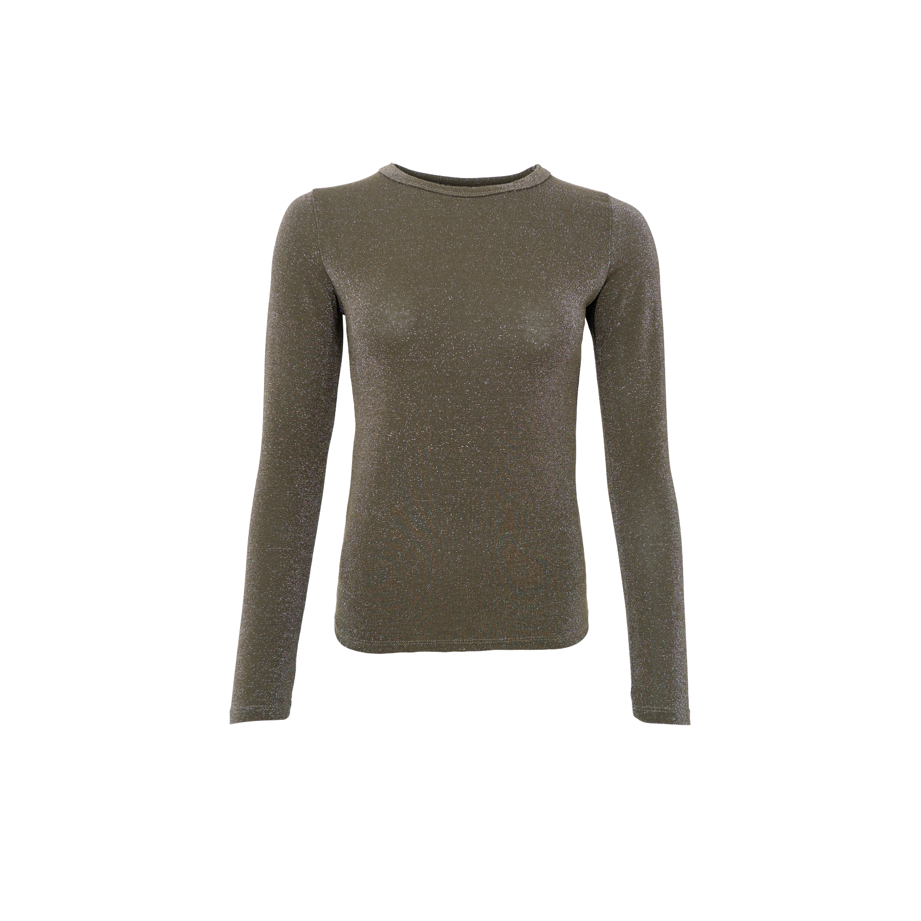 Faye Lurex Long-Sleeved Top, Hunter Green