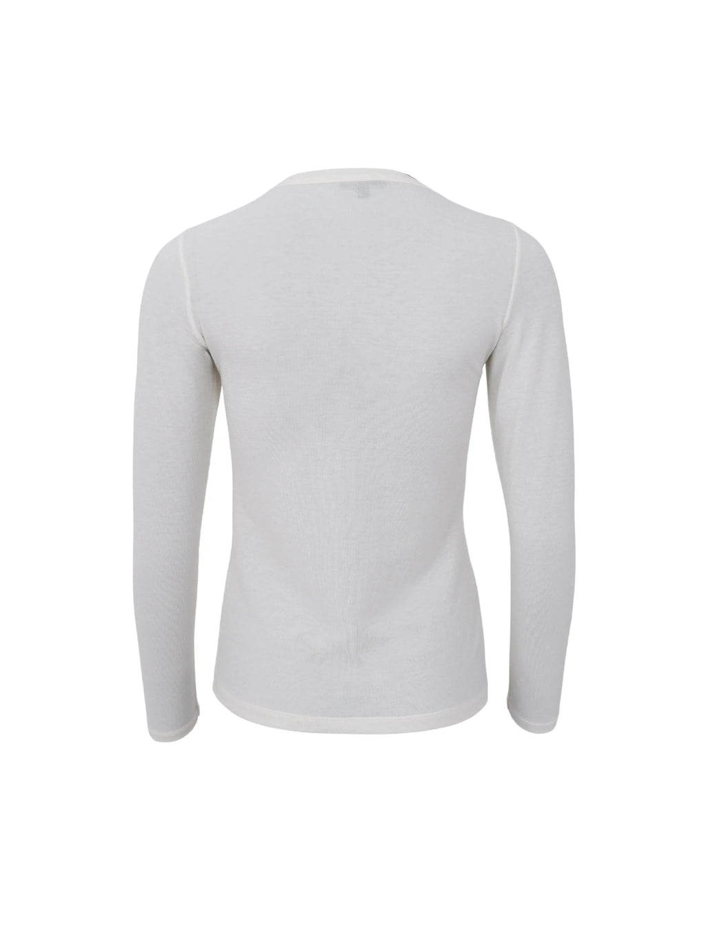 Faye Lurex Long-Sleeved Top, Off-White