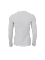 Faye Lurex Long-Sleeved Top, Off-White