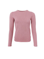 Faye Lurex Long-Sleeved Top, Rose