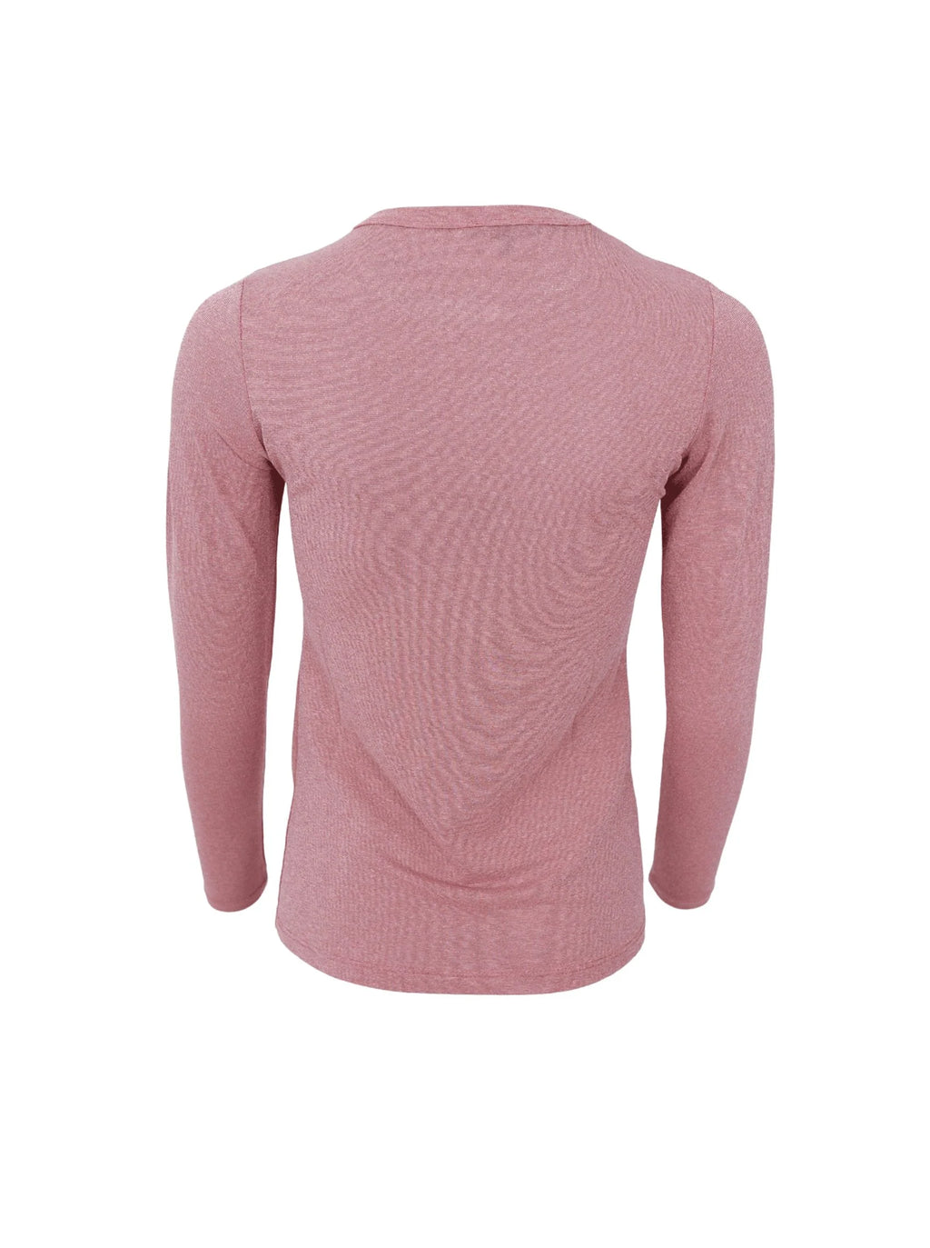 Faye Lurex Long-Sleeved Top, Rose