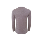 Faye Lurex Long-Sleeved Top, Taupe