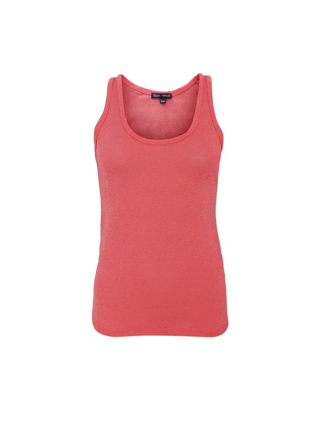 Faye Lurex Vest Top, Coral Red