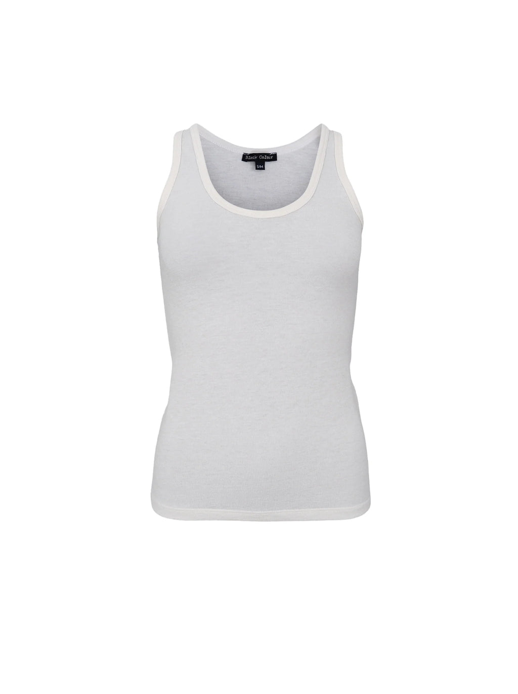 Faye Lurex Vest Top, Off-White