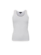 Faye Lurex Vest Top, Off-White
