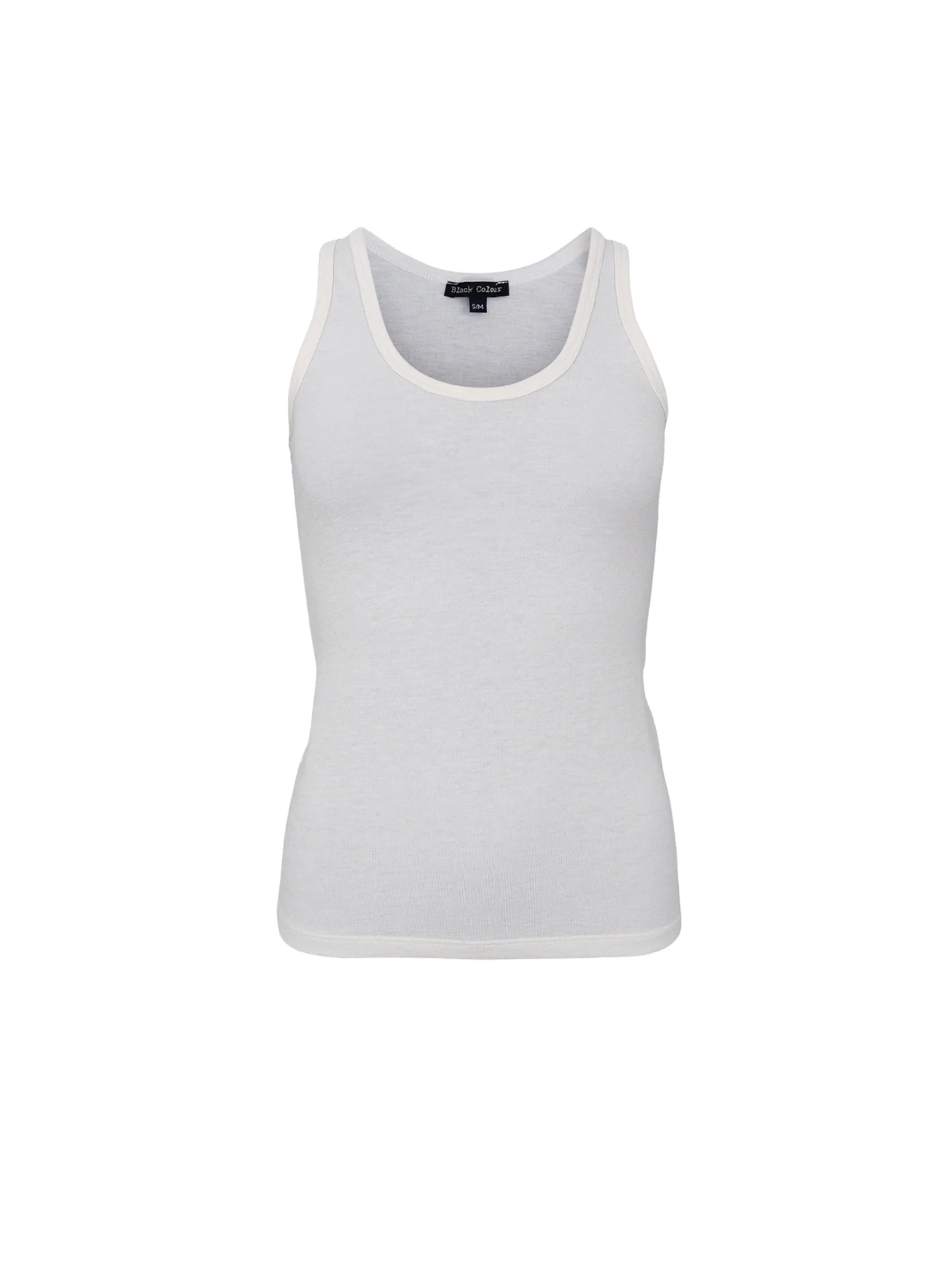 Faye Lurex Vest Top, Off-White