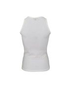 Faye Lurex Vest Top, Off-White