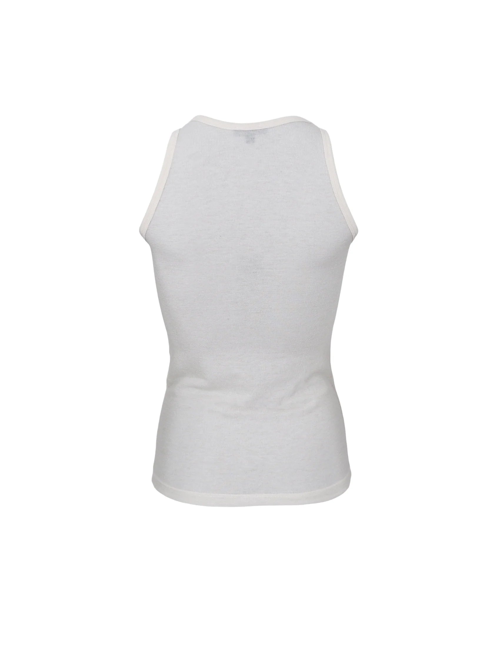 Faye Lurex Vest Top, Off-White
