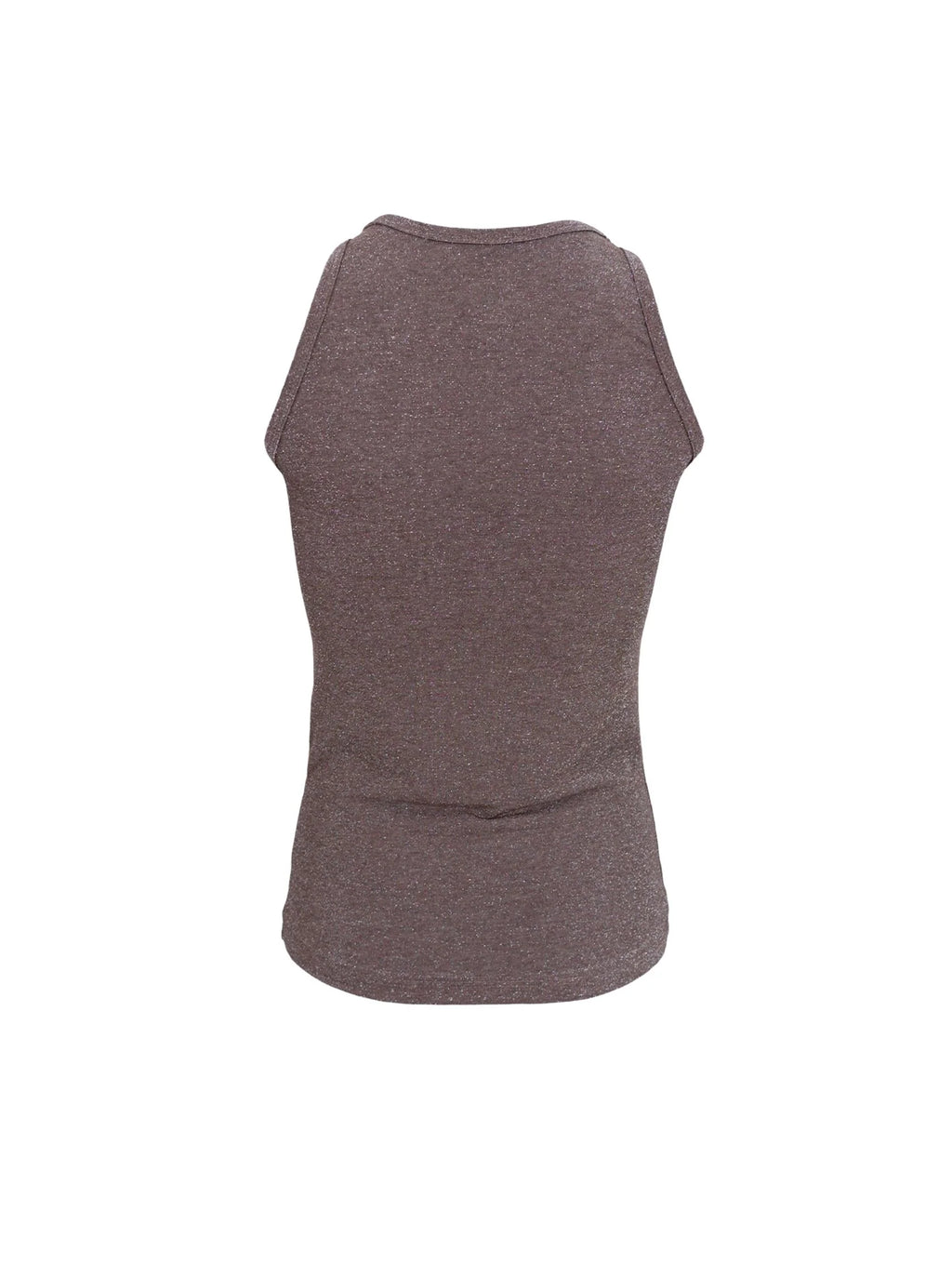 Faye Lurex Vest Top, Taupe