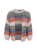 Filuca Striped Cardigan, Camel Blue